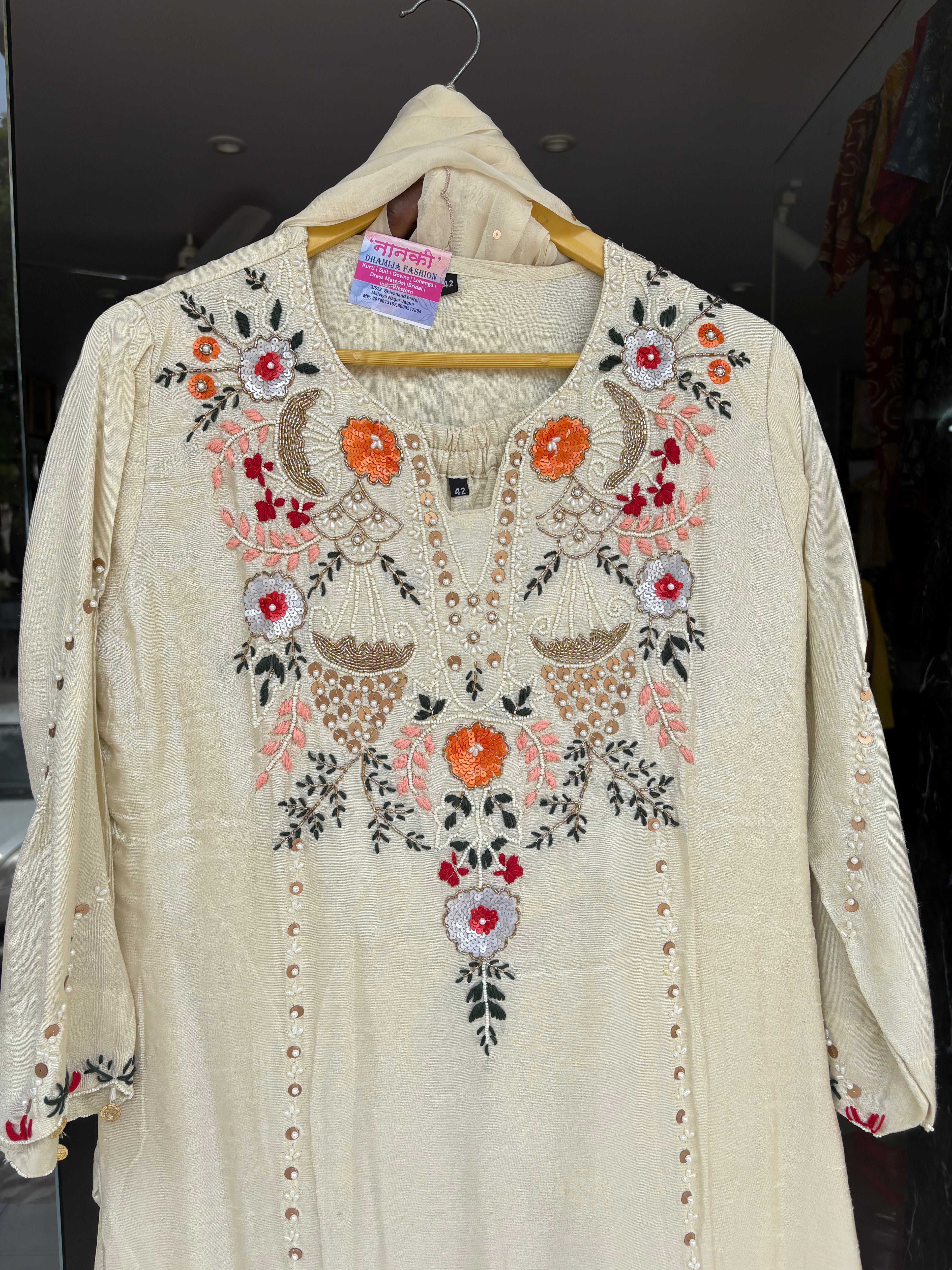 Dola Silk Handwork Suits