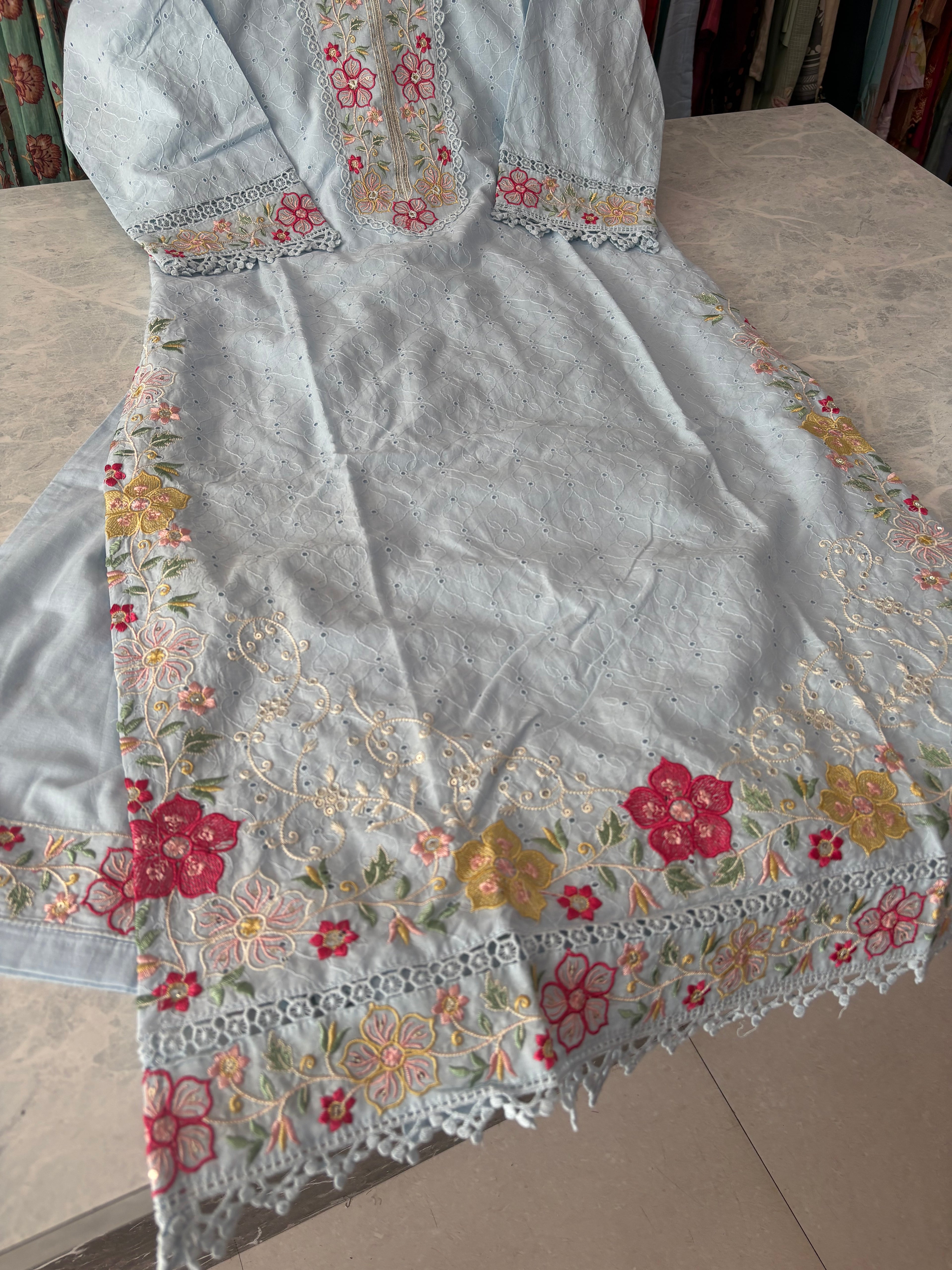 Mal Cotton Stitched Suits 303987