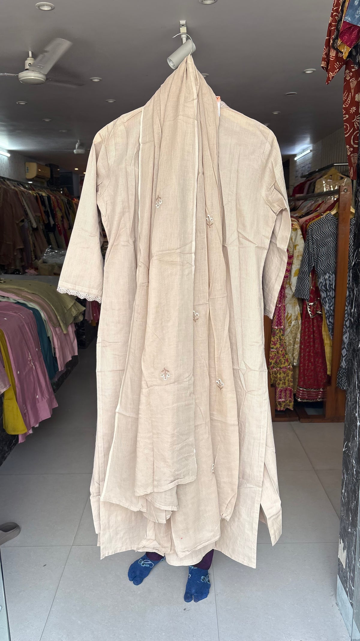 Pure Cotton Embroidery Suits with Malmal Dupatta