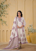 Pure Malmal Anarkali 3pcs suit