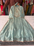 Shimmer Silk Heavy Party Wear Suits with Zari Embroidery Work