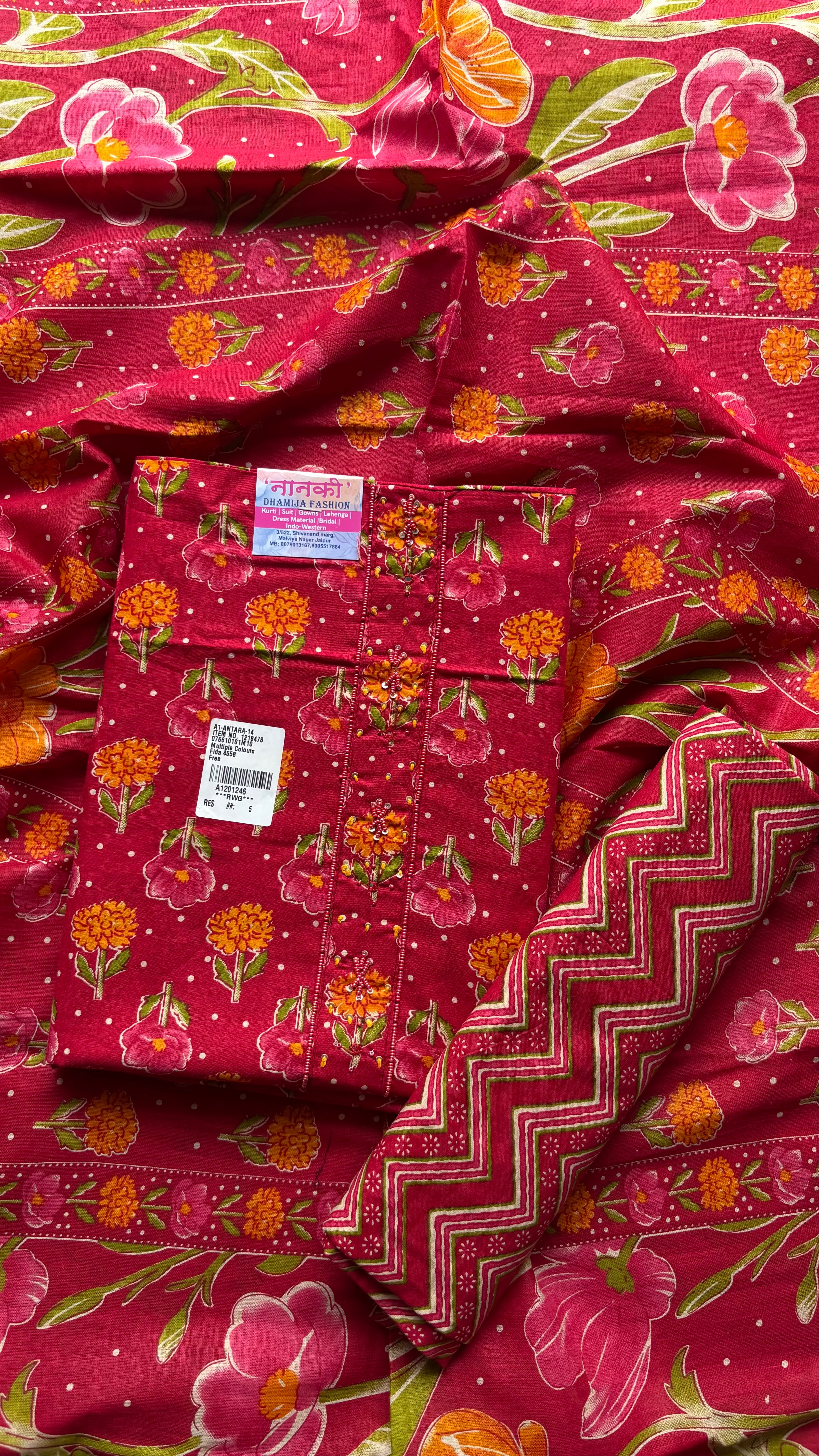 Pure Cotton Unstitched Suit