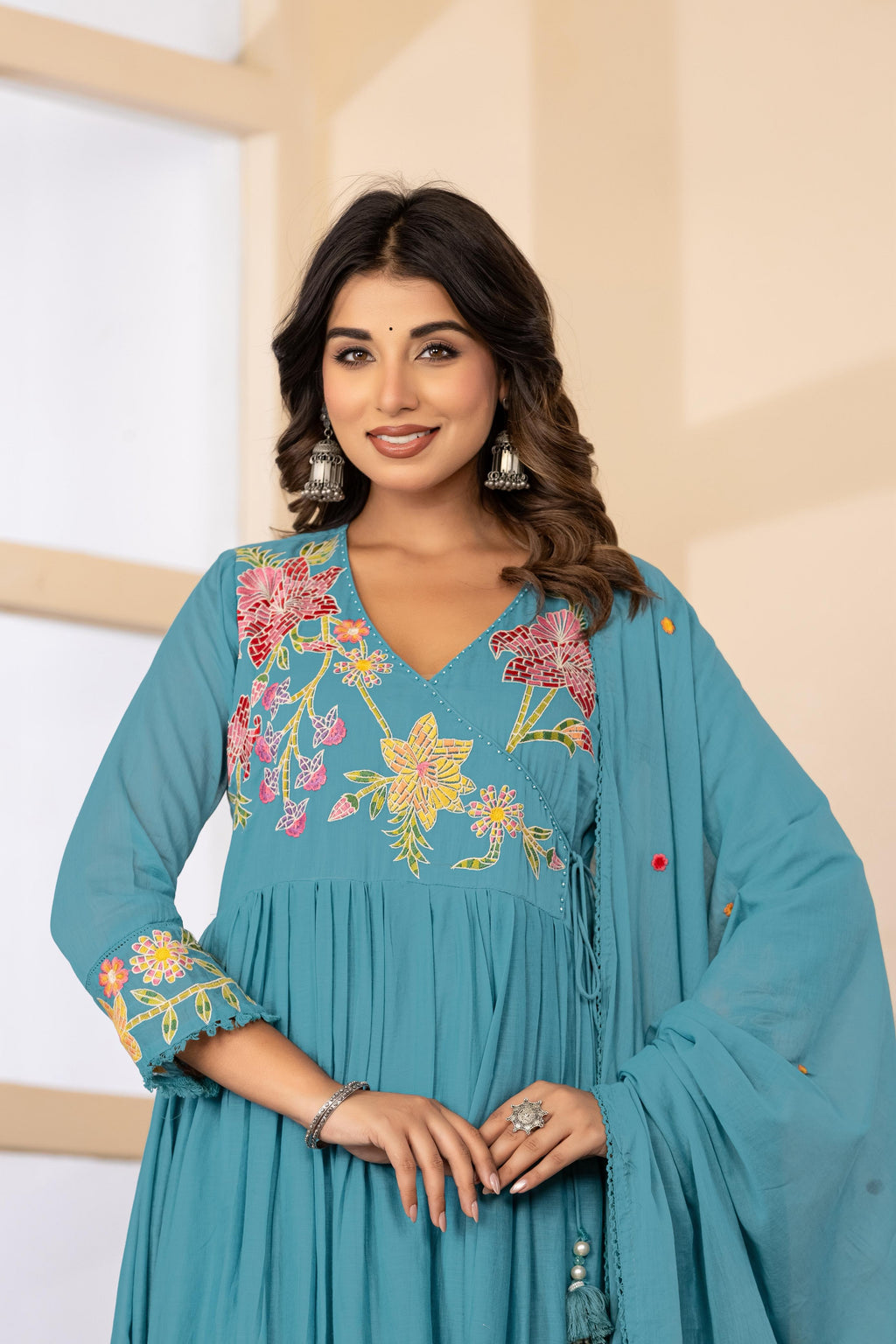 Mul Cotton Anarkali Suits