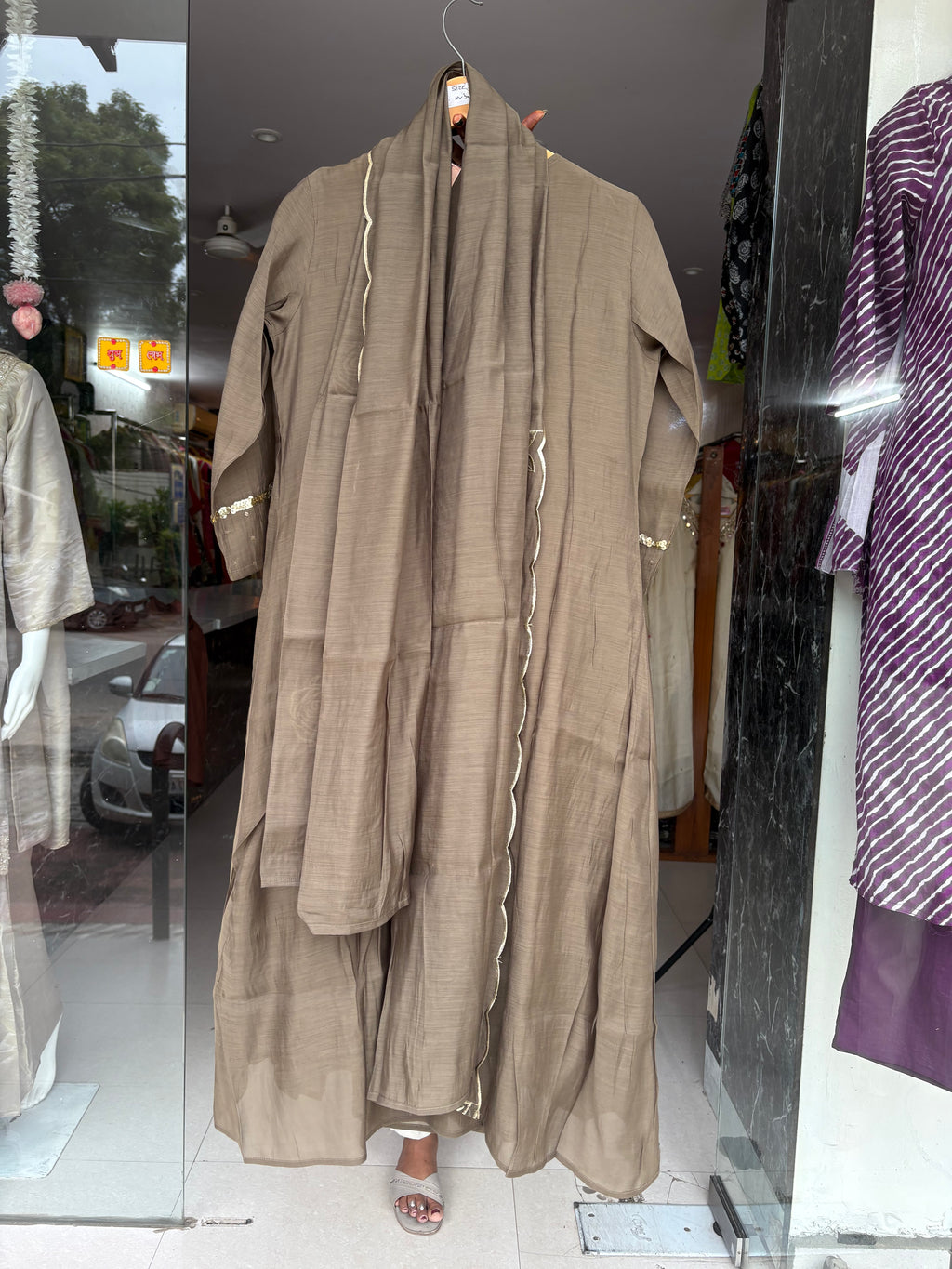 Mal Chanderi Aline Suits
