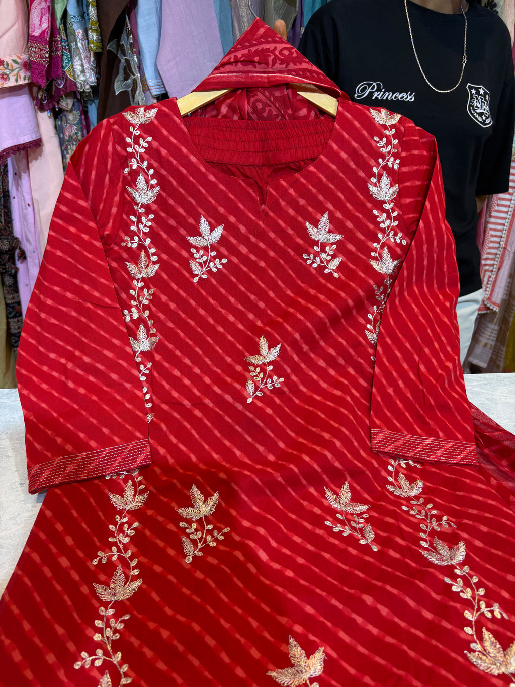 Pure Cotton Leheriya Suits