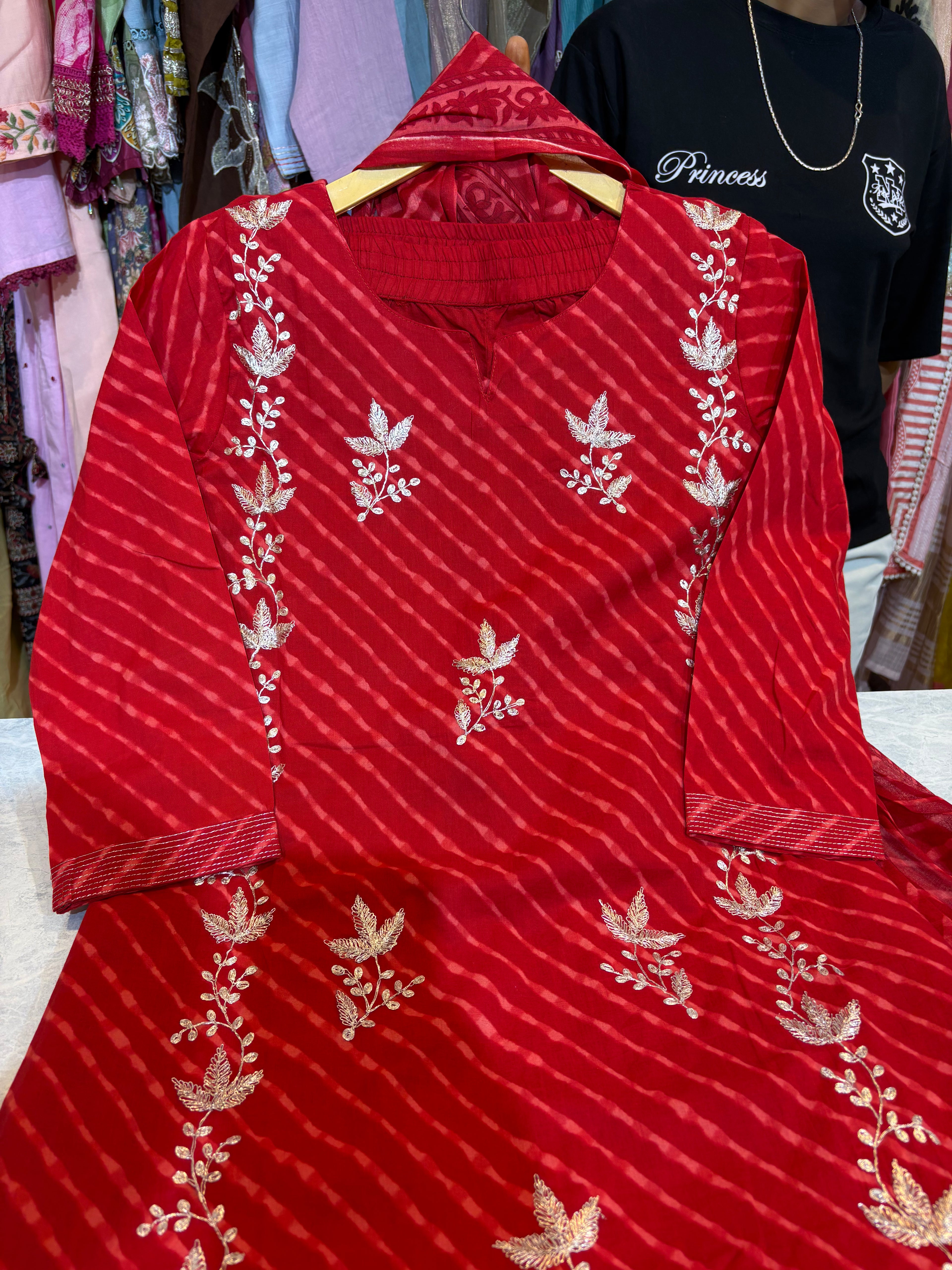 Pure Cotton Leheriya Suits