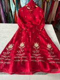 Mal Chanderi Aline Suits with Beautiful Embroidery and Handwork Detailing
