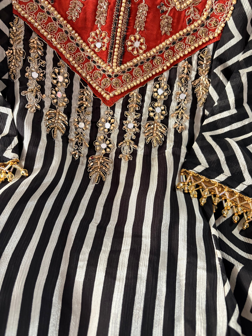 Pure Chinon Farshi Salwar Stitched Suits