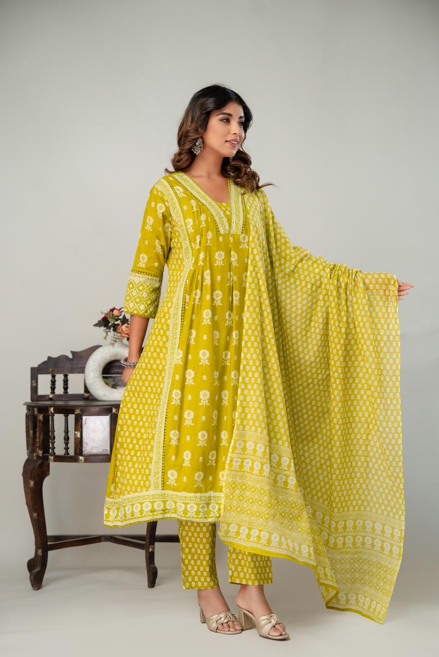 Cotton Aline 3pcs Suit