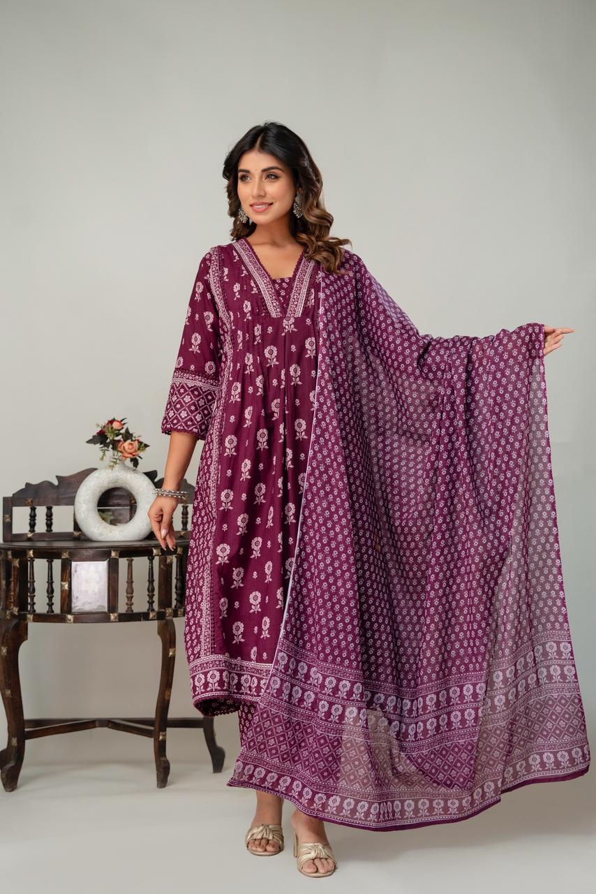 Cotton Aline 3pcs Suit