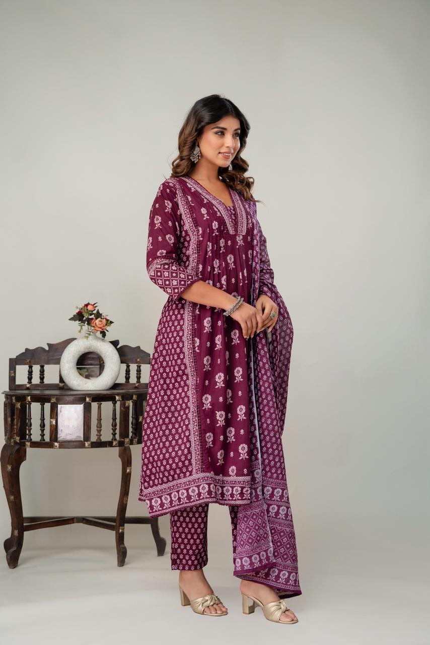 Cotton Aline 3pcs Suit
