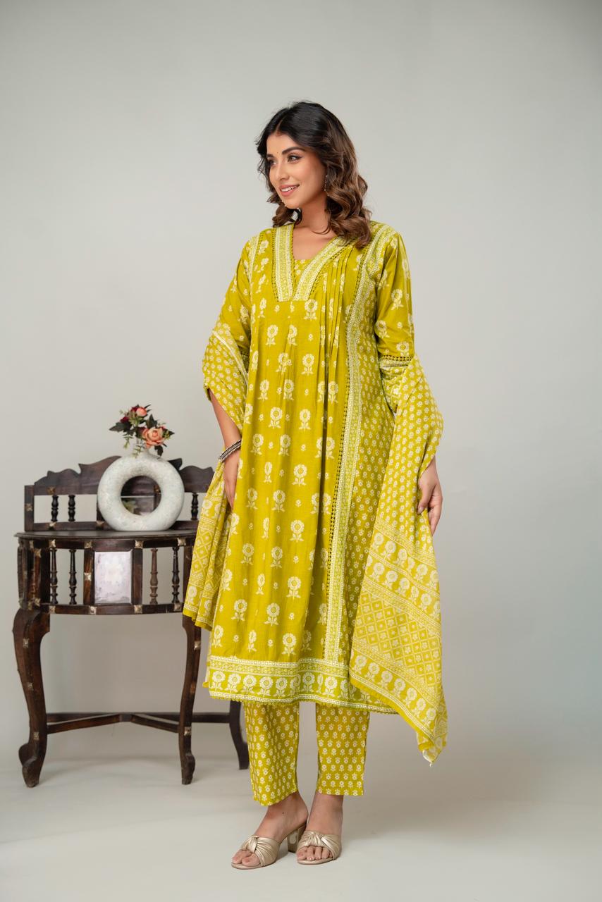Cotton Aline 3pcs Suit