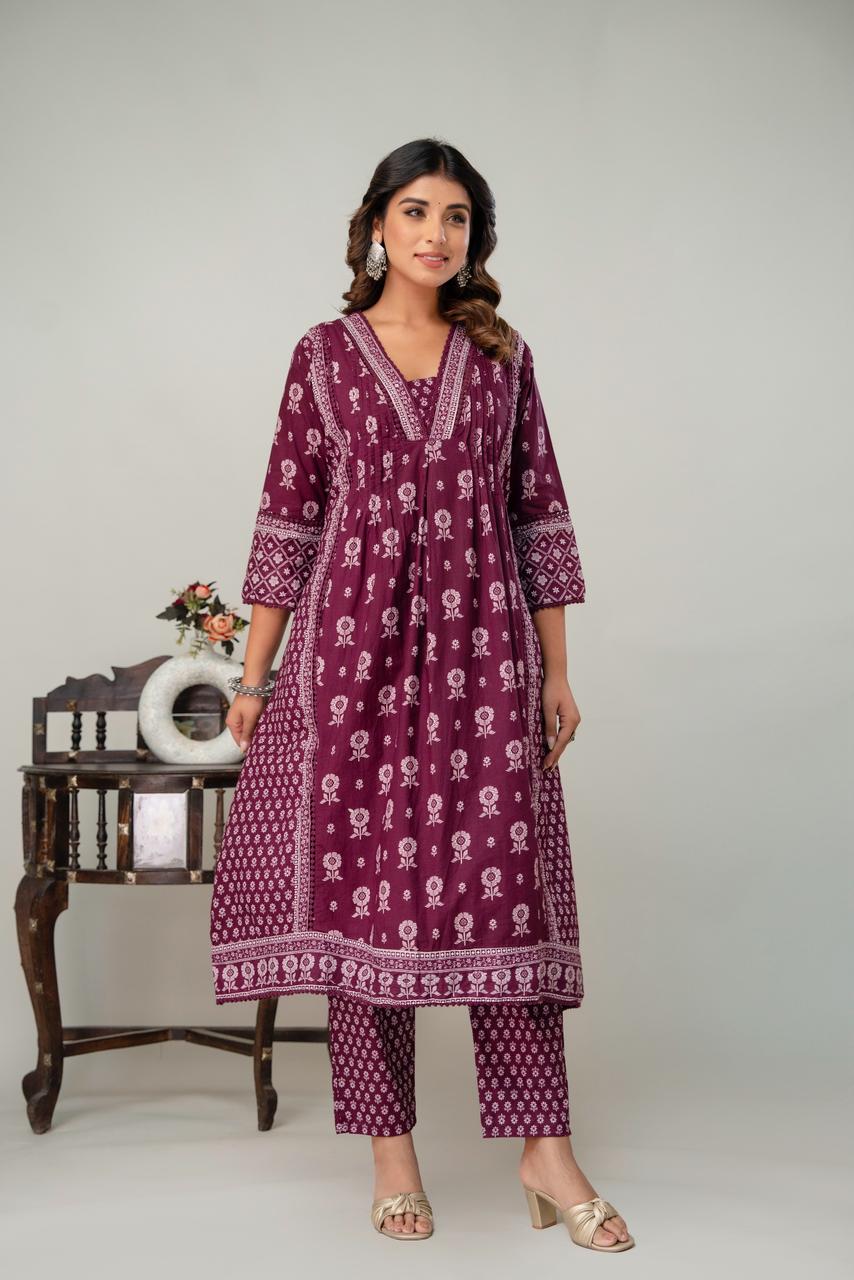 Cotton Aline 3pcs Suit