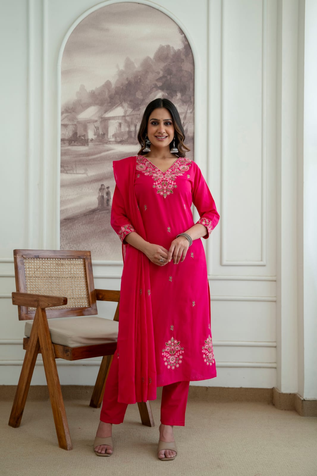 Pure Cotton 3Pcs Suit