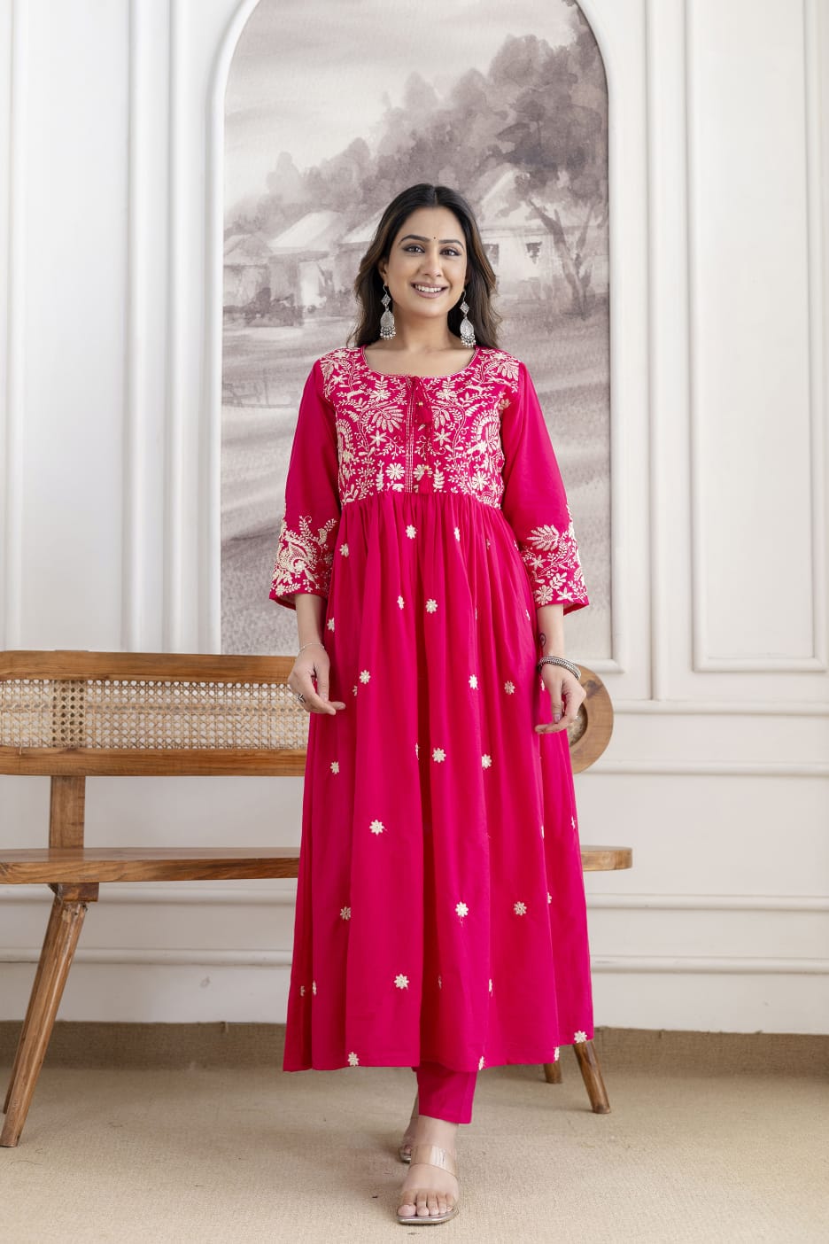 Pure Cotton Anarkali Suit