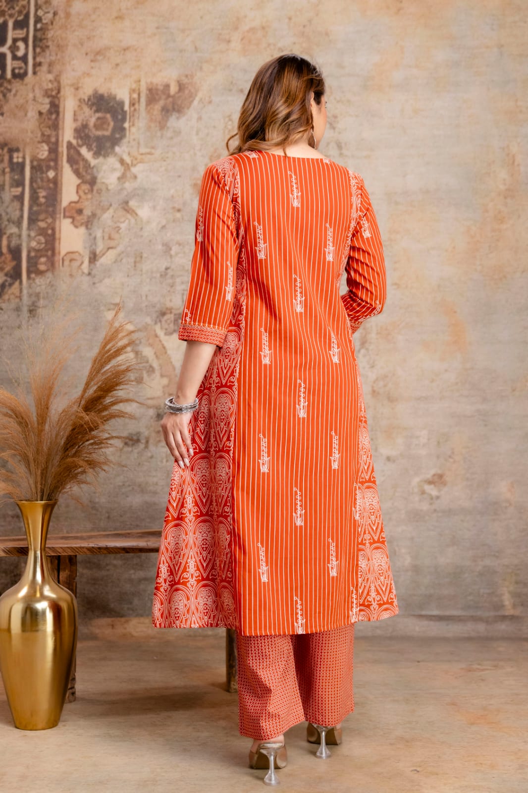 Pure Cotton Aline 3pcs Suit