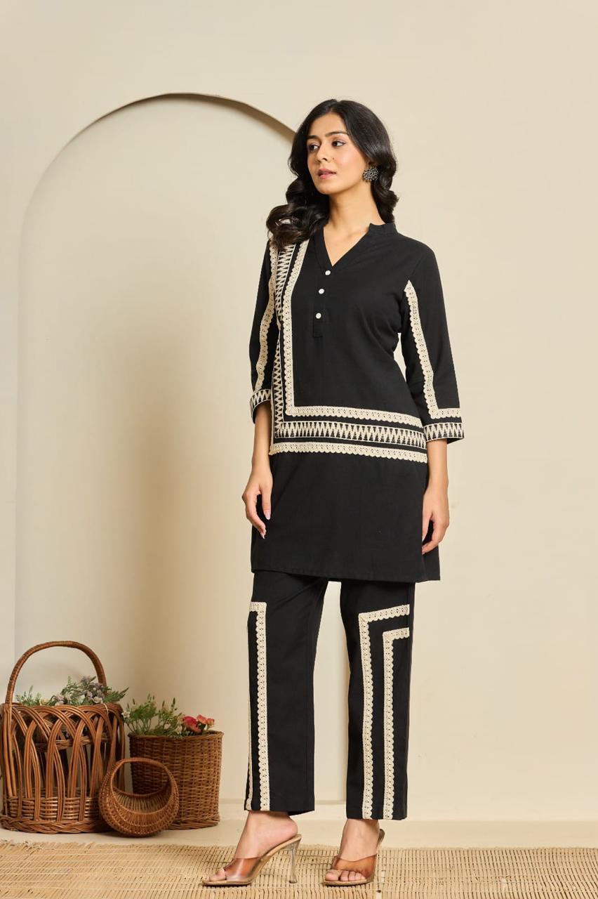 Pure Khadi Cotton Co-ord Set