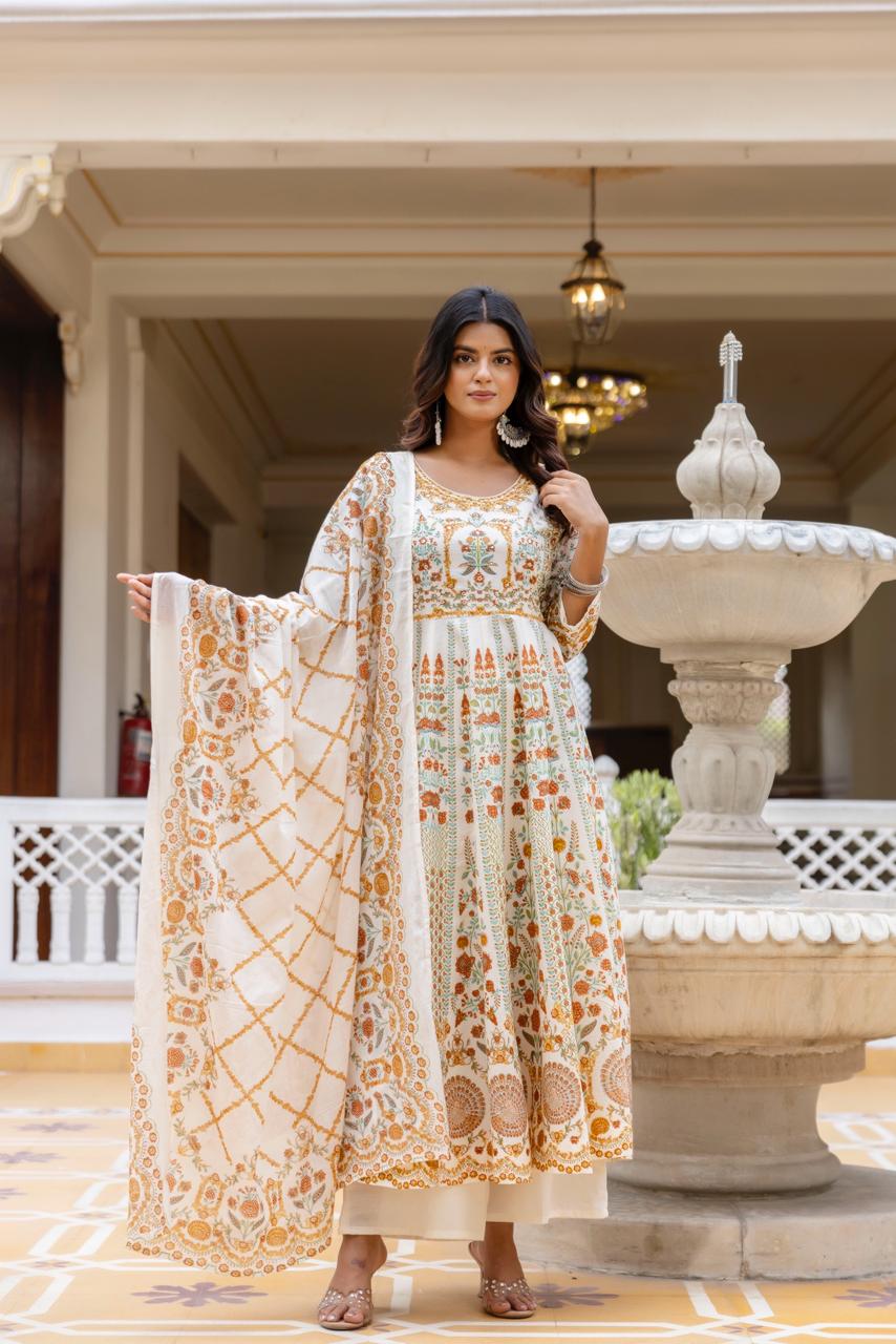 PURE COTTON ANARKALI SUIT