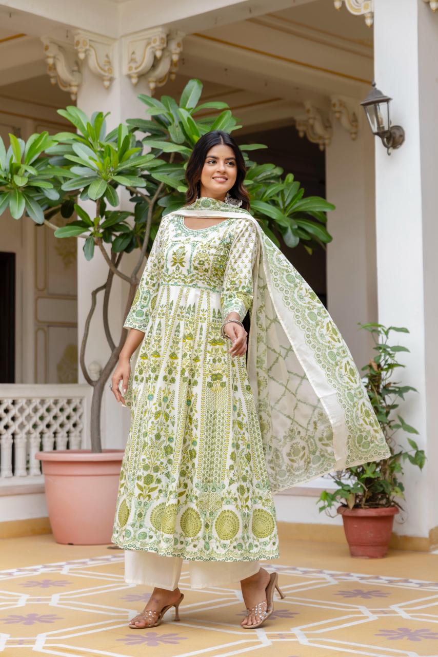 Pure Cotton Anarkali Suit