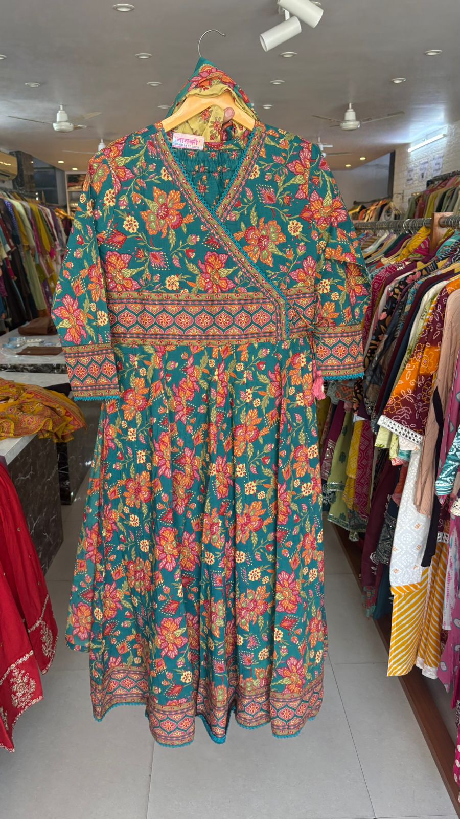 Pure Cotton Anarkali 3pcs Suit