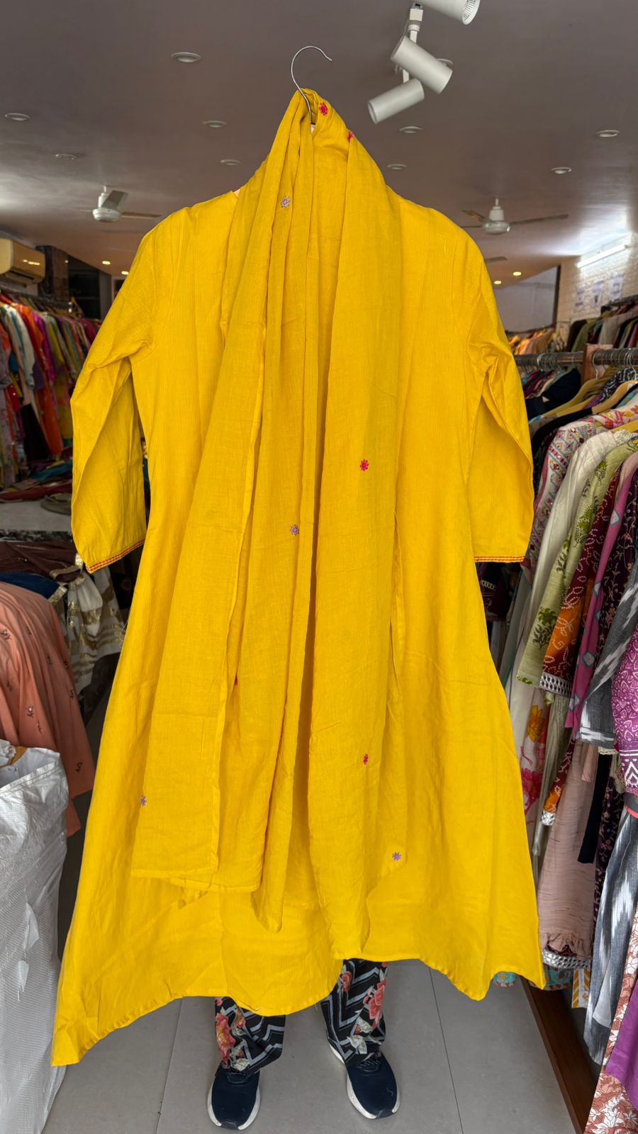 Pure Cotton Aline 3pcs Suit