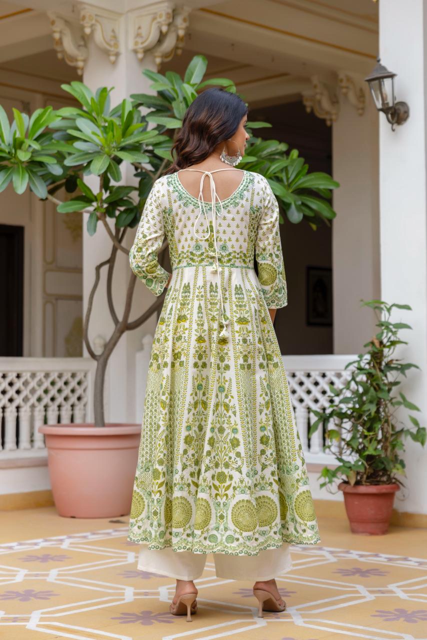 Pure Cotton Anarkali Suit