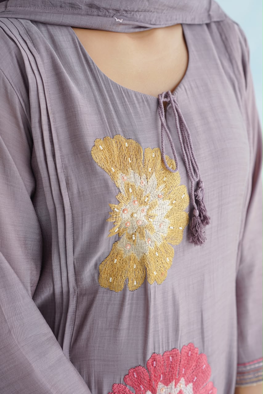 Mal Chanderi Aline Suits