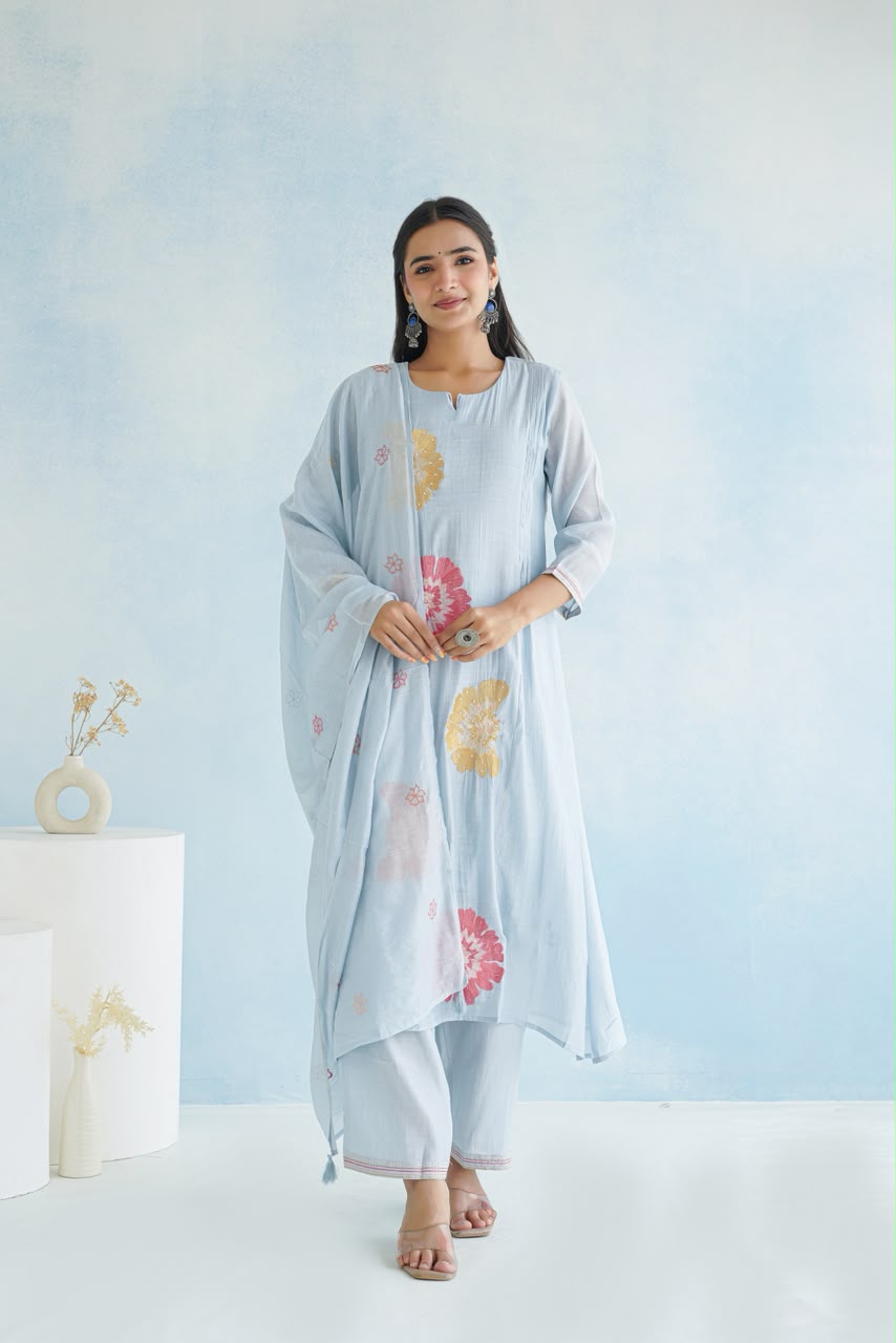 Mal Chanderi Aline Suits
