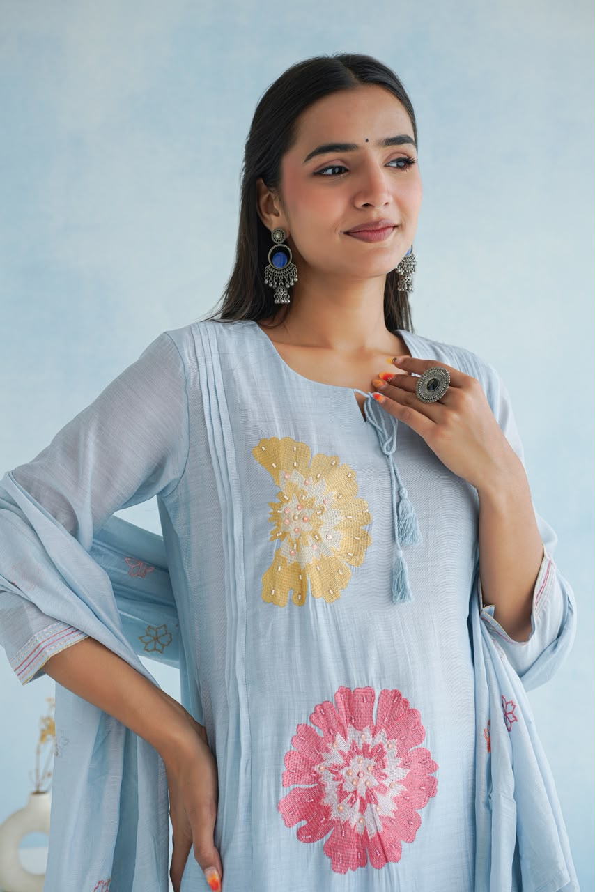 Mal Chanderi Aline Suits