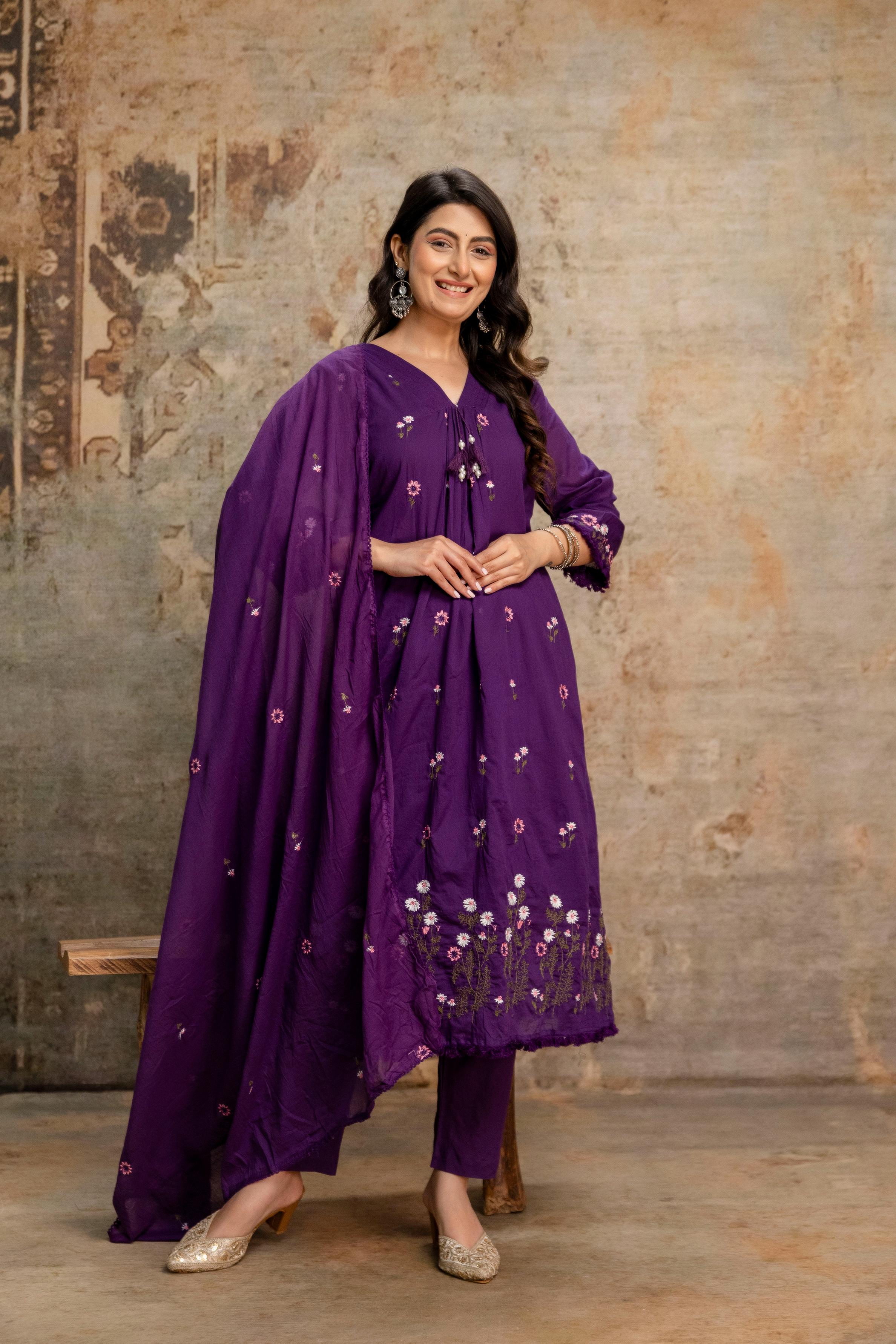 Malmal Stiched Aline Suits